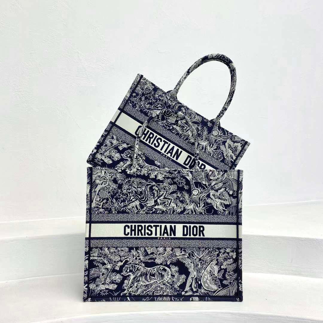 Large Dior Book Tote Bag