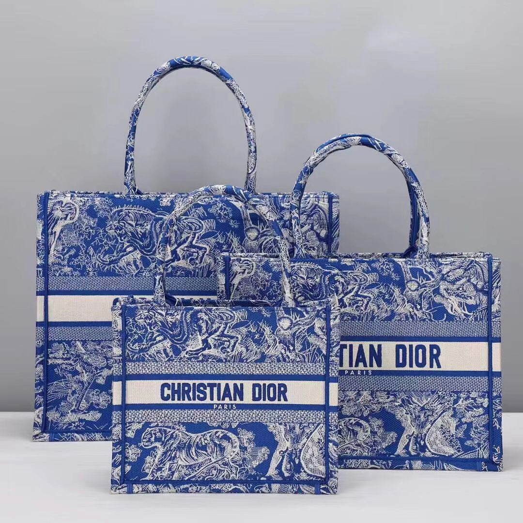 Large Dior Book Tote Bag
