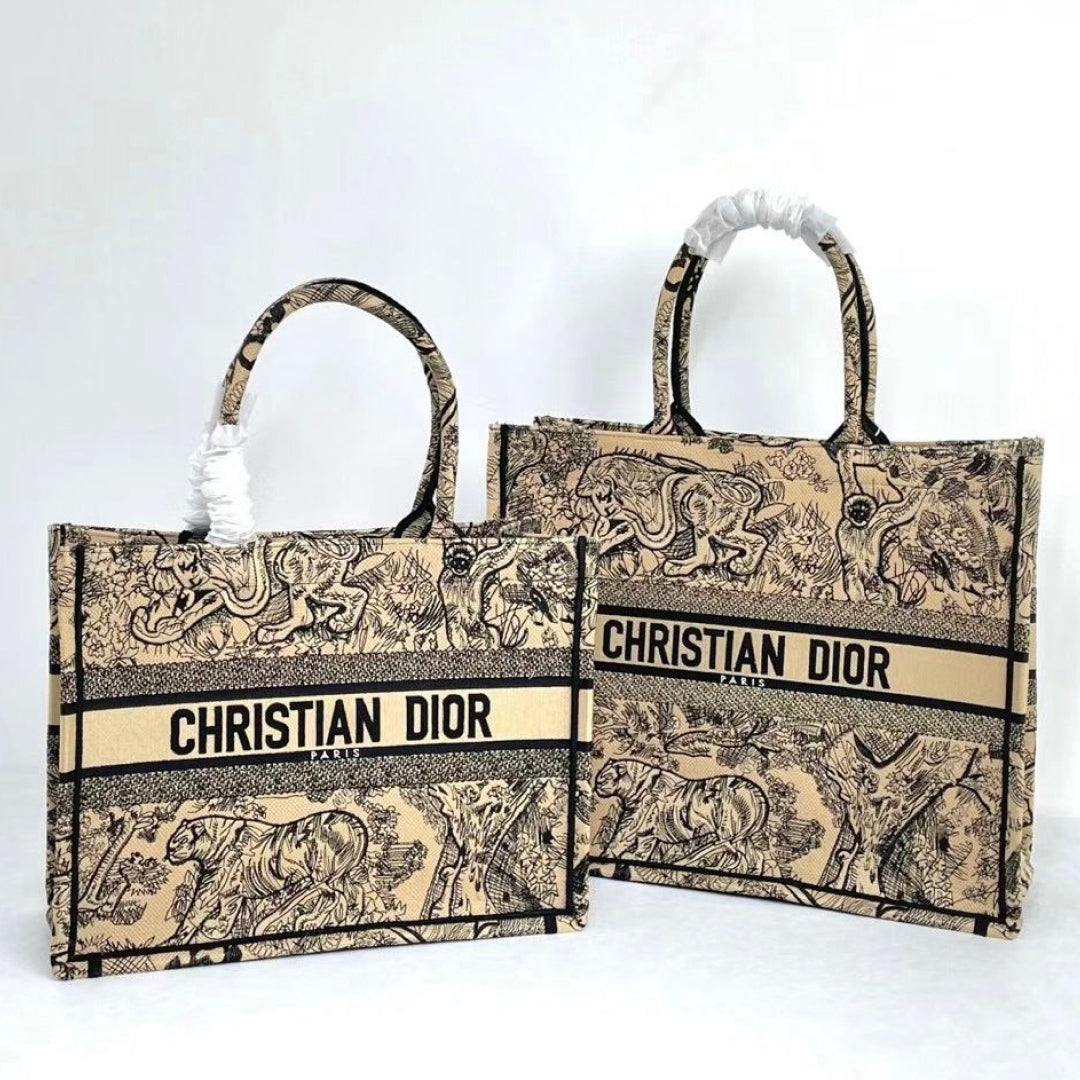 Large Dior Book Tote Bag
