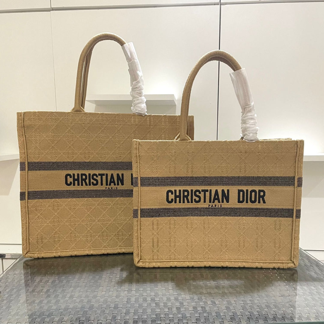 Large Dior Book Tote Bag