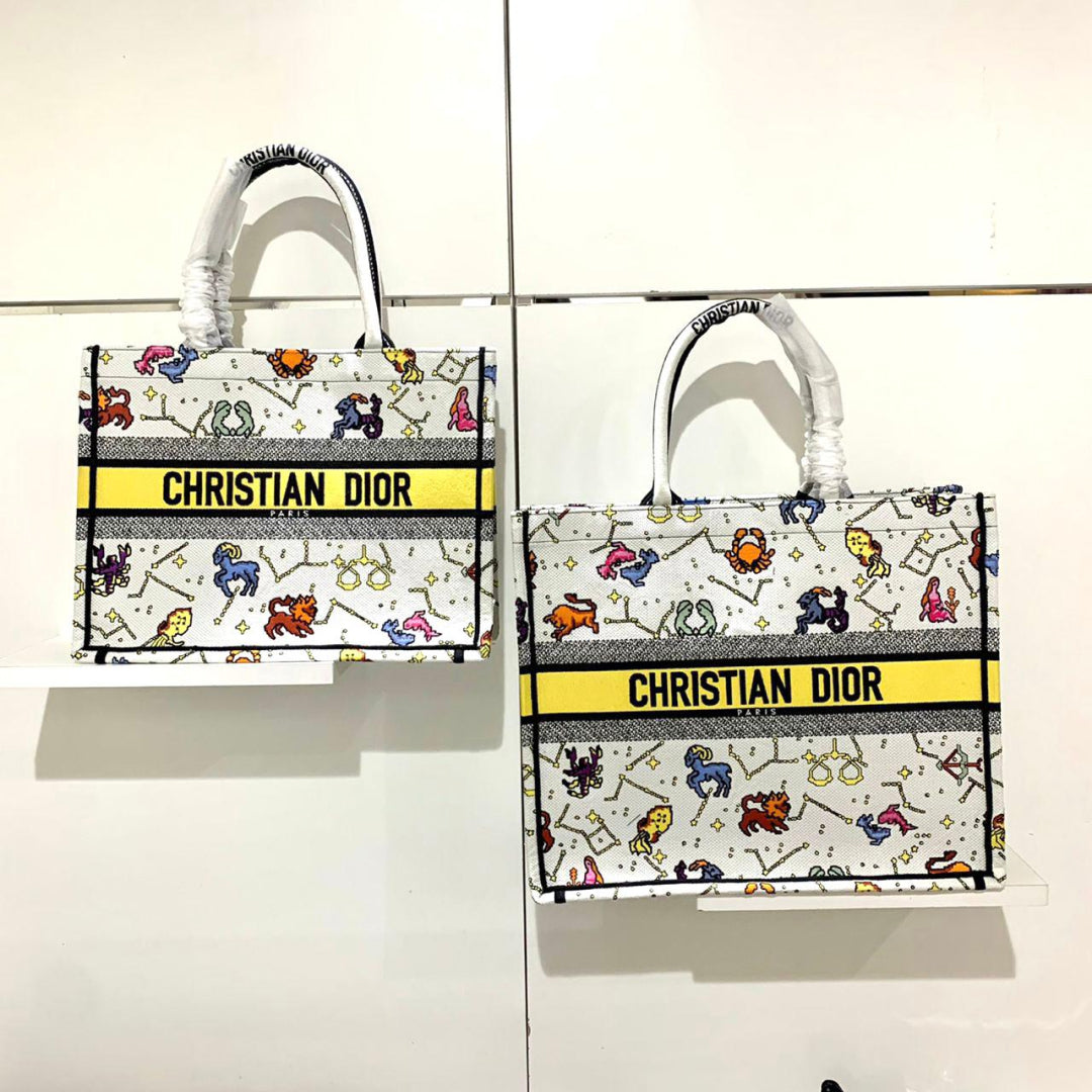 Large Dior Book Tote Bag