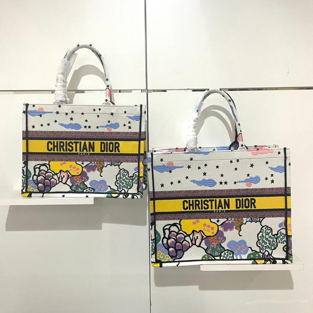 Large Dior Book Tote Bag