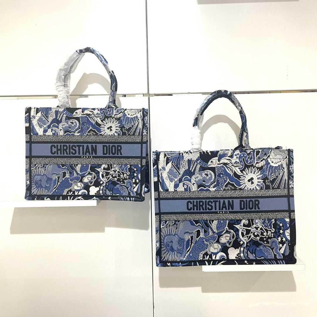 Large Dior Book Tote Bag