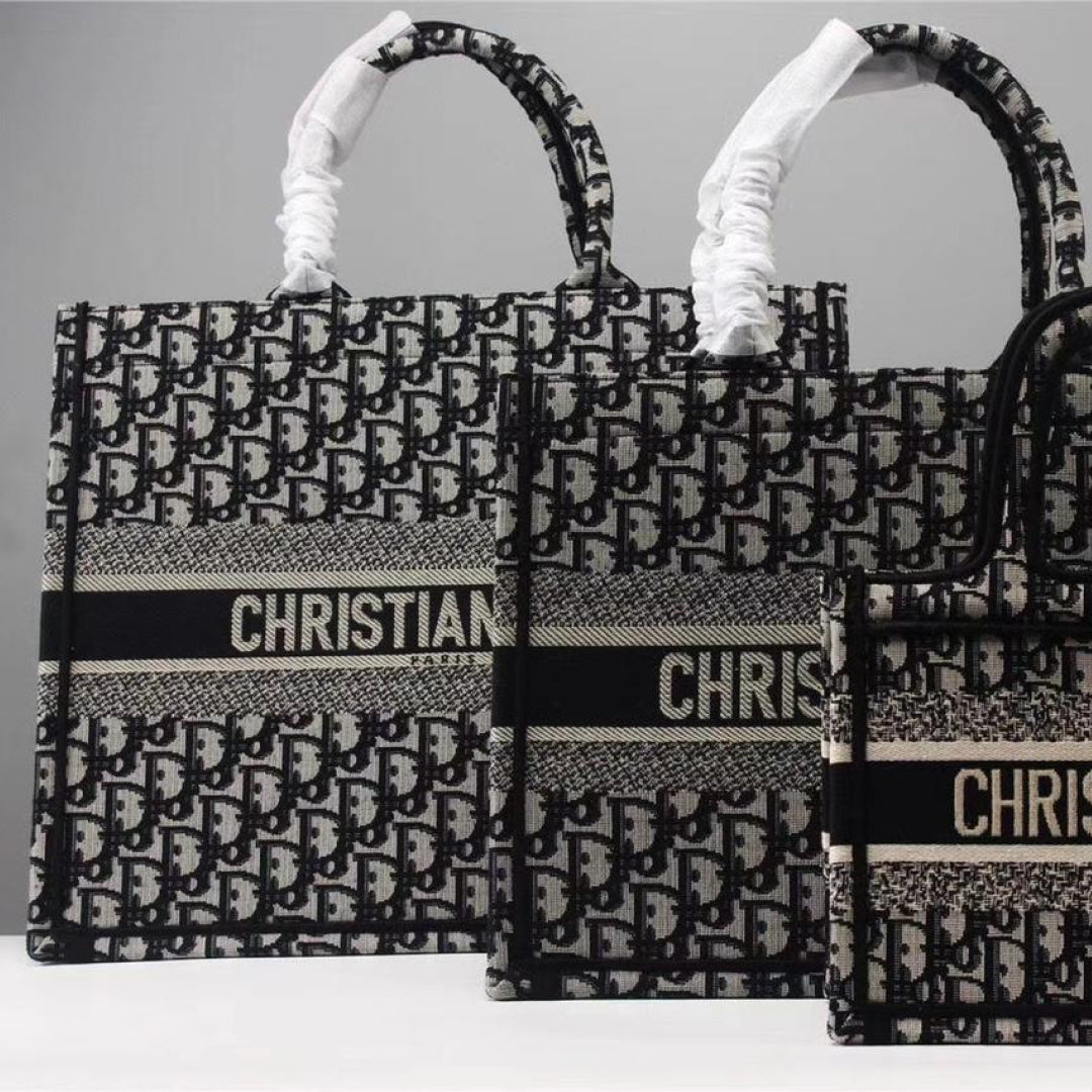 Large Dior Book Tote Bag