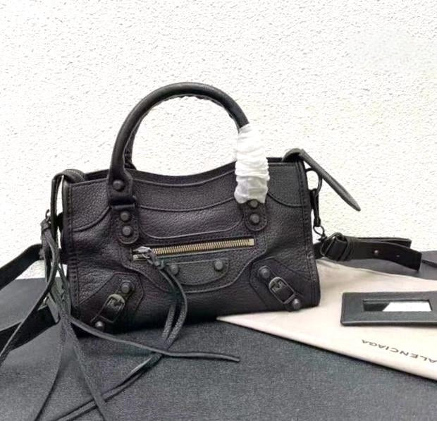 Balenciaga Women's Natural Metallic City Bag
