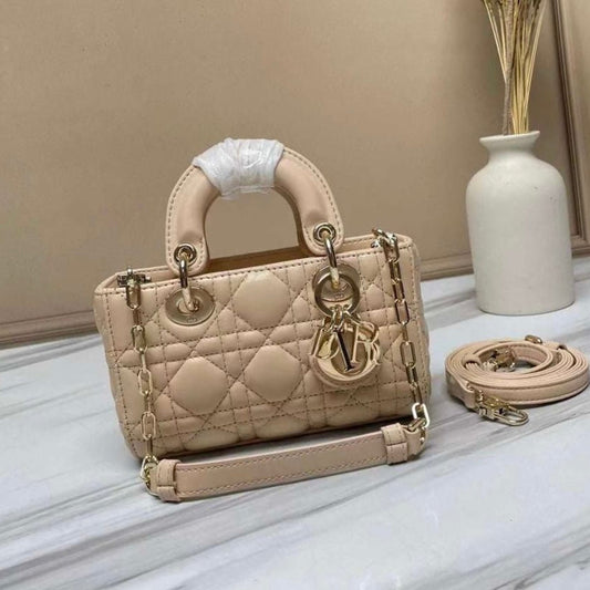 Dior Lady D-JOY Latte Cannage Lambskin Micro Bag